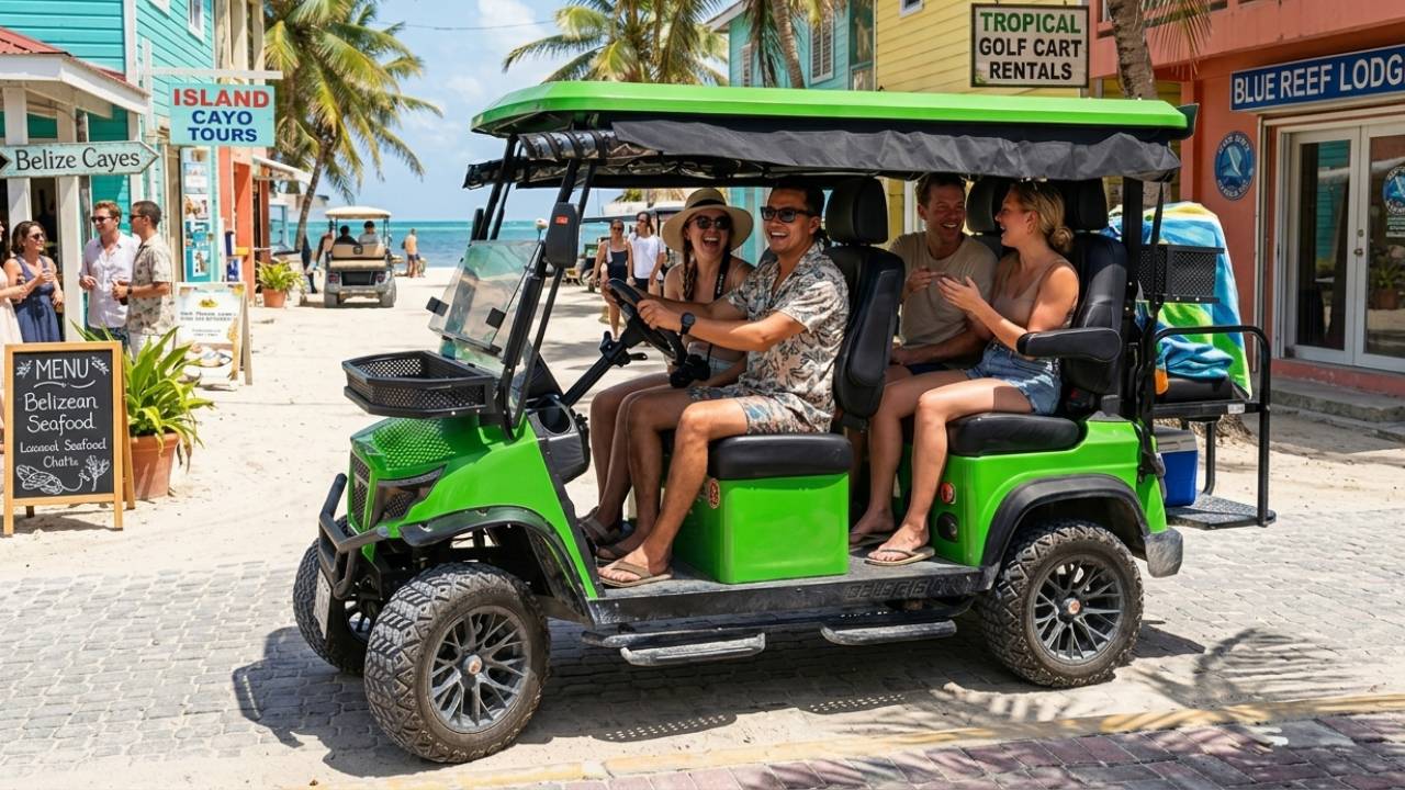 Solar Golf Cart San Pedro Belize