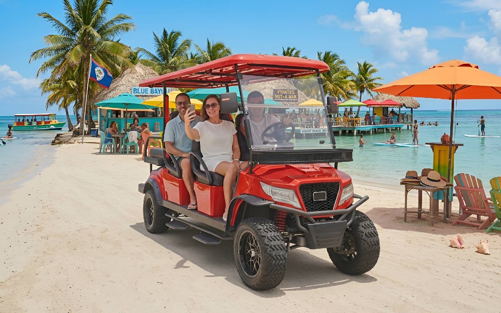 Solar Golf Cart San Pedro Belize