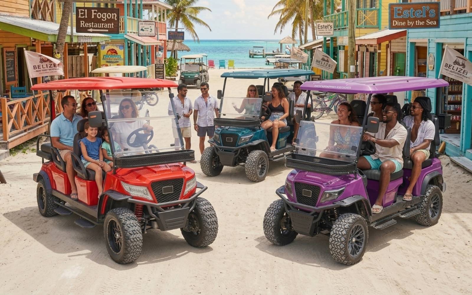 Solar Golf Cart San Pedro Belize