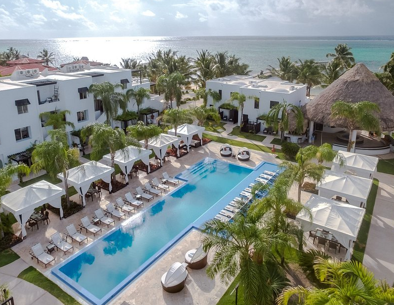 Las Terrazas Resort golf cart access Ambergris Caye
