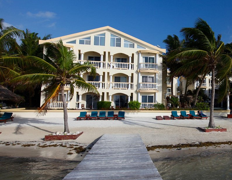 Pelican Reef Villas Resort golf cart access South Ambergris Caye