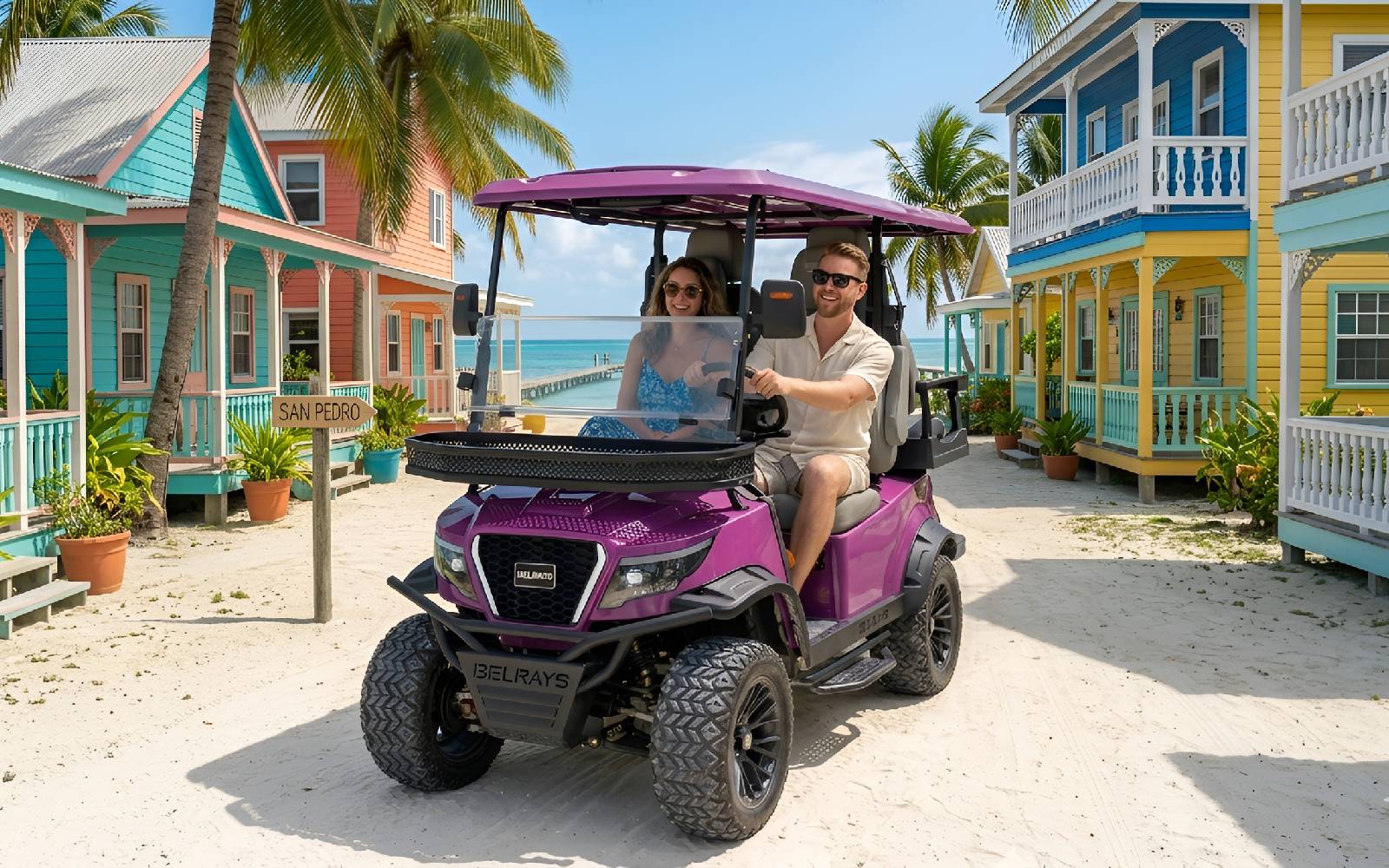 Solar Golf Cart San Pedro Belize