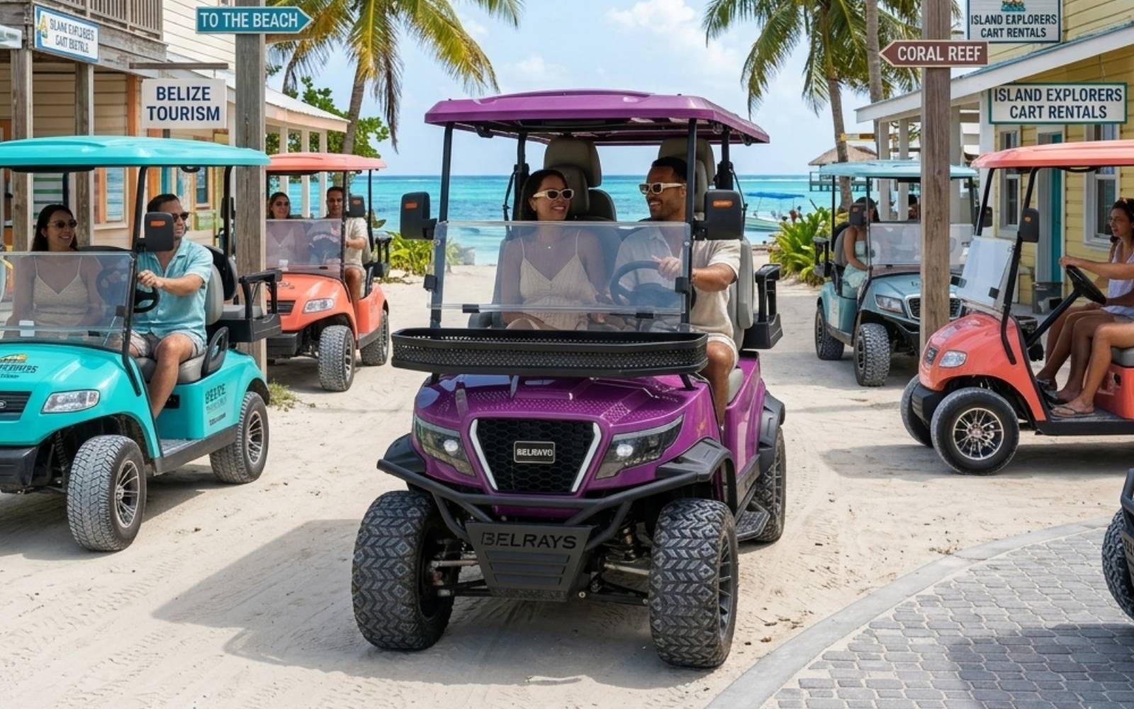 Solar Golf Cart San Pedro Belize
