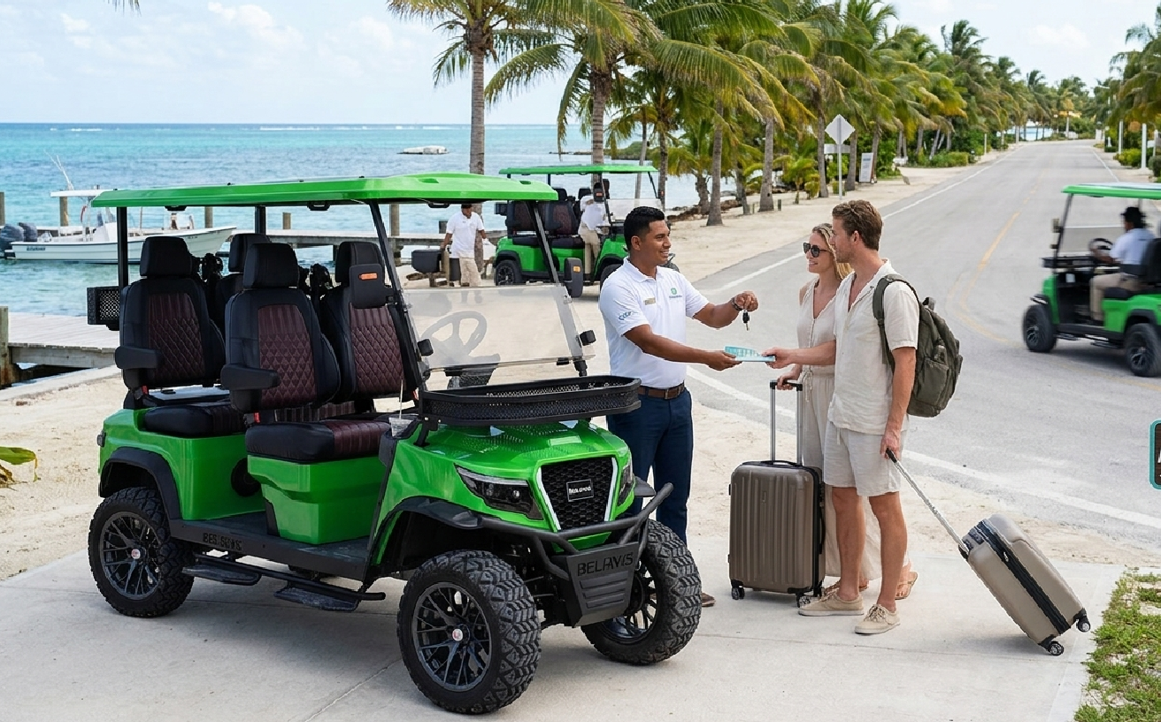 Solar Golf Cart San Pedro Belize